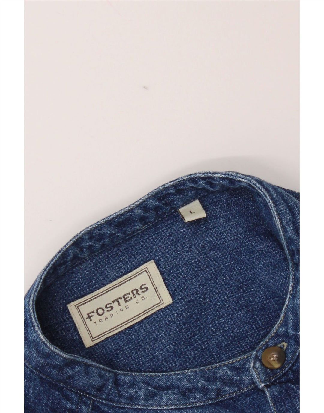 Cămașă din blugi pentru bărbați Fosters, albastru mare