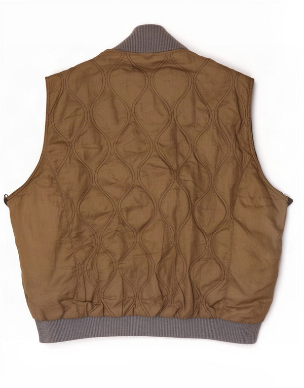 Napapijri Gilet matlasat pentru bărbați UK 46 3XL Bej Poliester color bloc