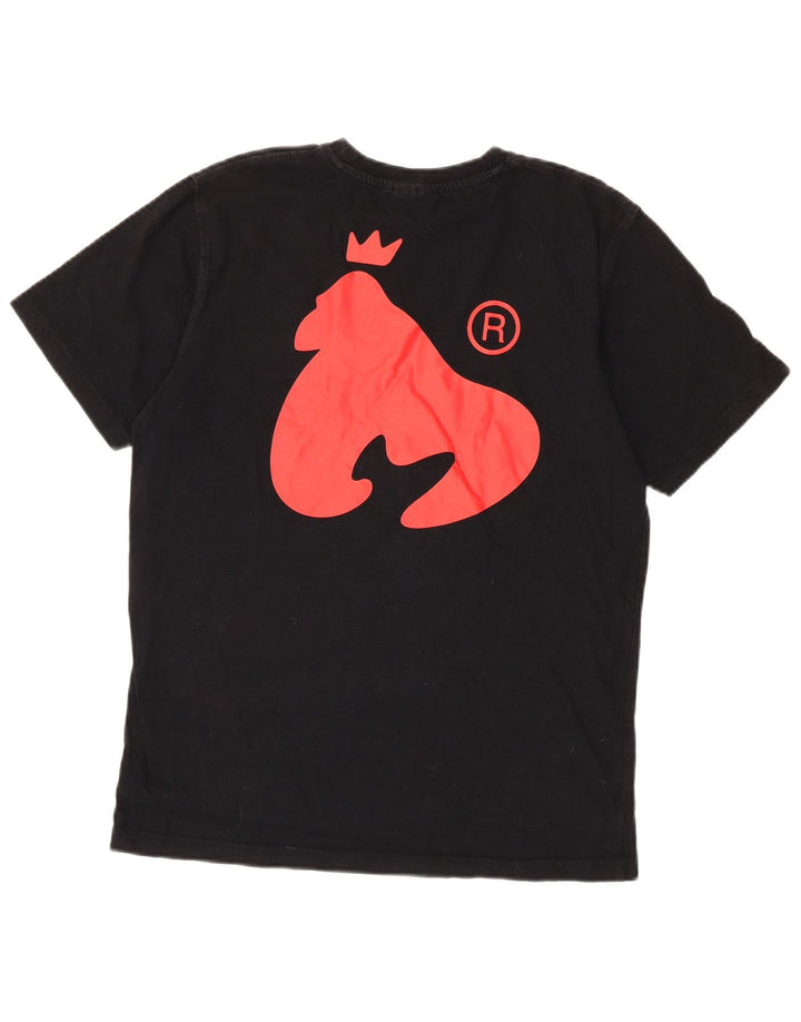 Tricou grafic pentru bărbați Money Top Mediu Negru Bumbac