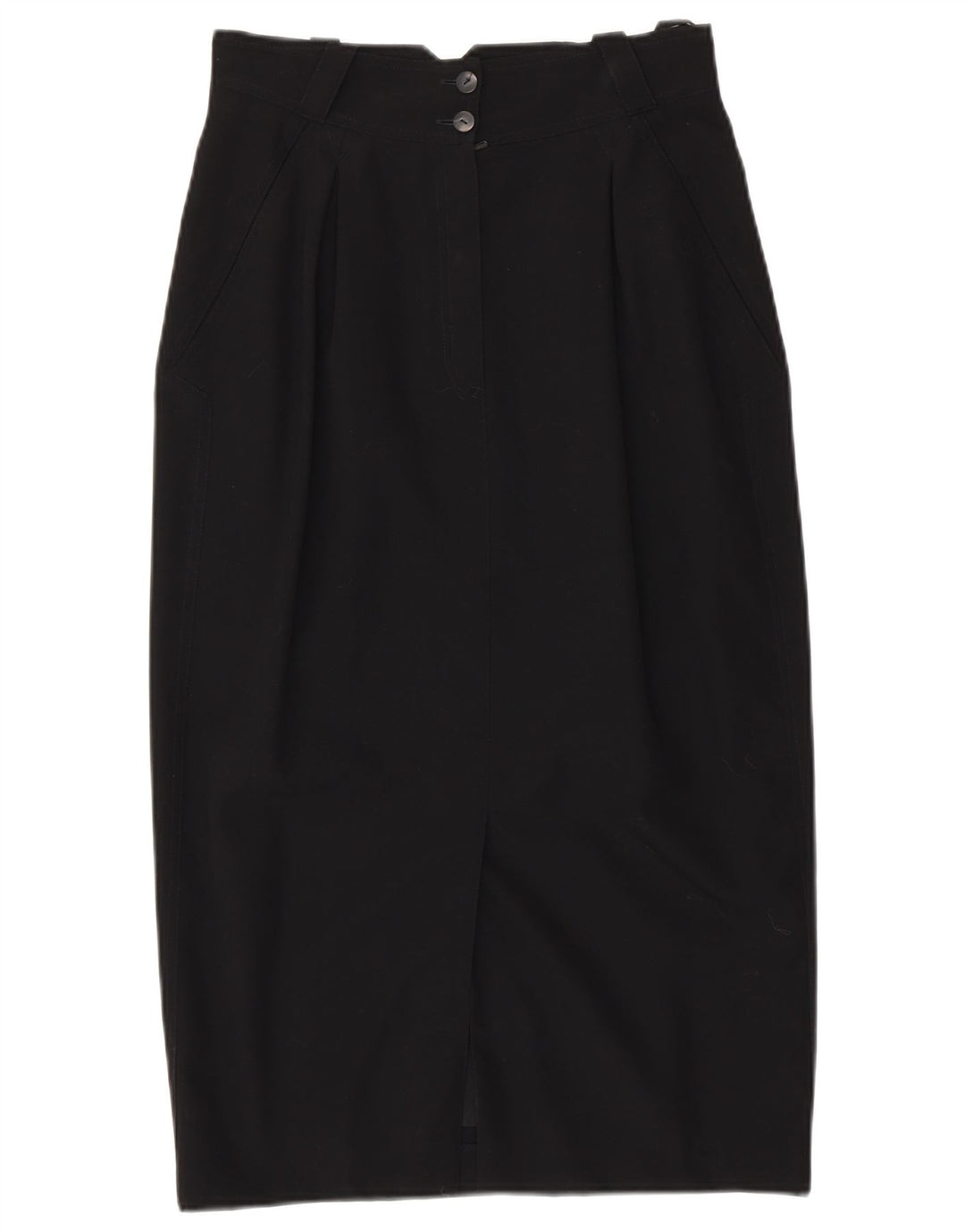 LAUREL Fusta Midi Femei EU 38 Medium W28 Lână Neagră