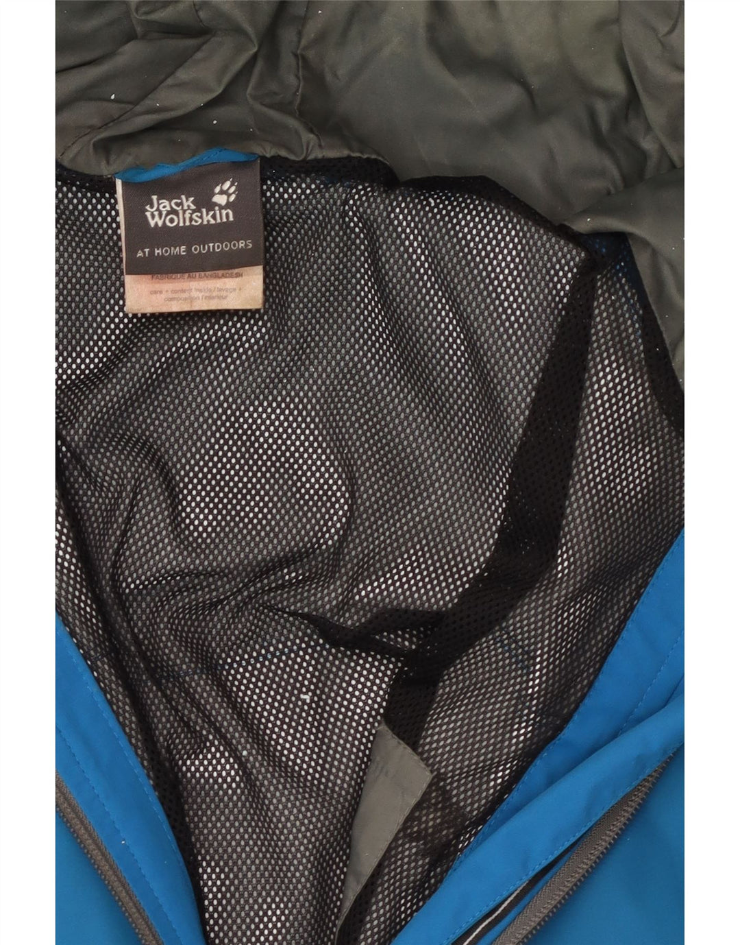 JACK WOLFSKIN Jachetă de ploaie cu glugă pentru bărbați UK 40 Poliamidă mare albastră