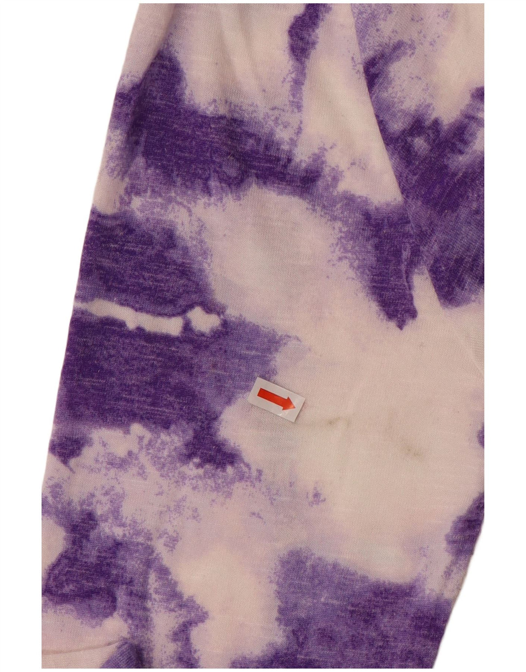 MARKS & SPENCER Womens Top Long Sleeve UK 12 Medium Purple Tie Dye