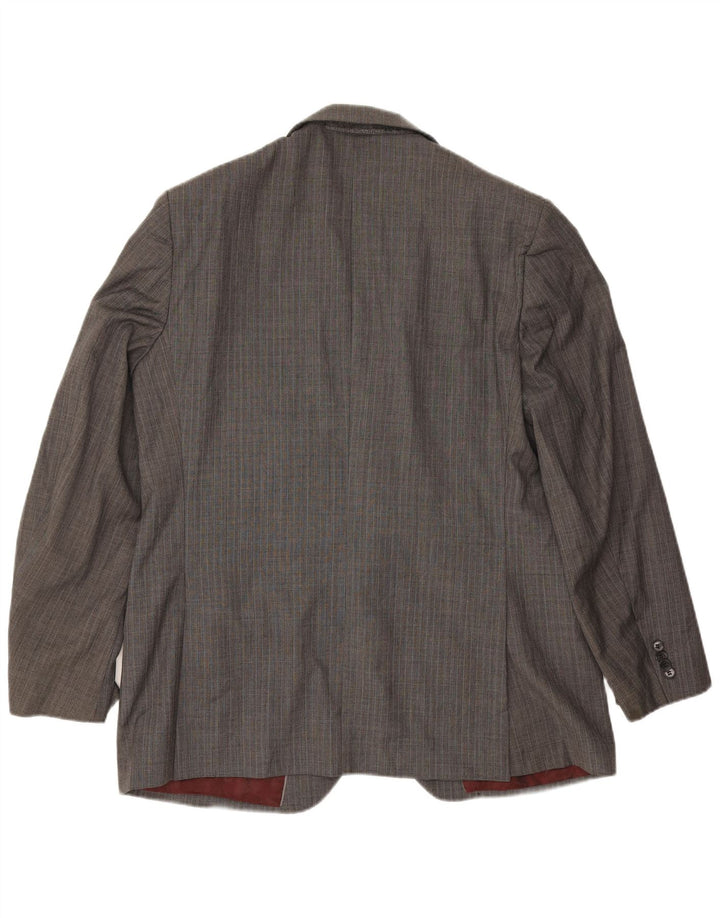 Jachetă pentru bărbați Marks & Spencer, cu 2 nasturi, UK 44 XL, lână gri cu oase