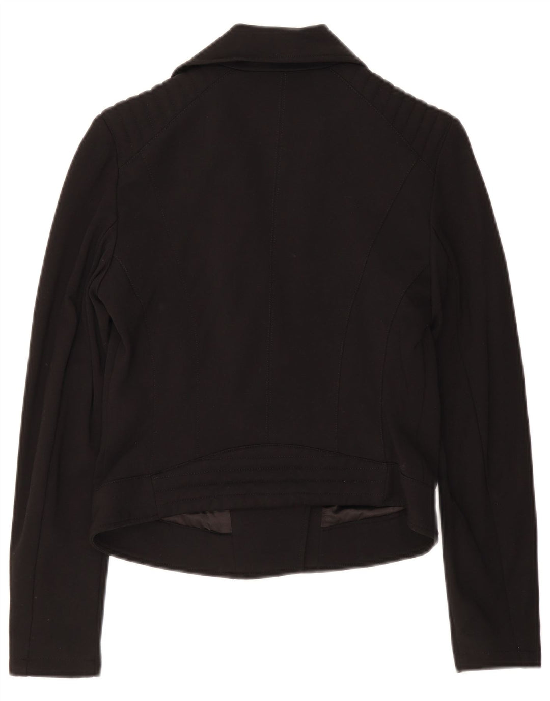 Jachetă pentru femei Guess Crop Blazer cu fermoar complet UK 8 Small Black Viscose