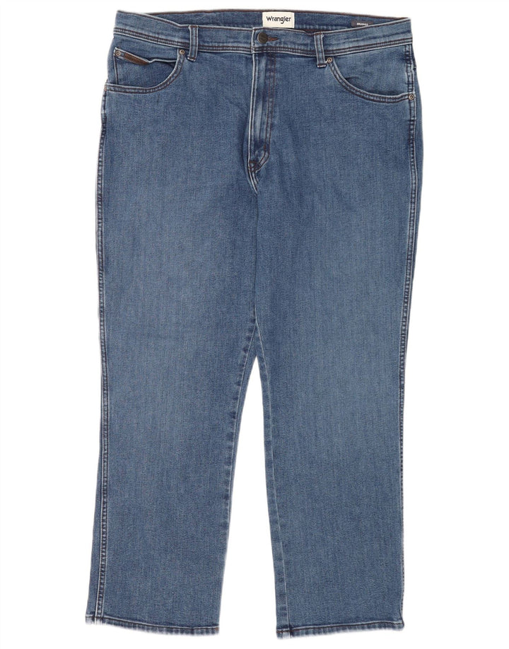 Blugi drepte pentru bărbați Wrangler Texas W38 L30 Bumbac albastru