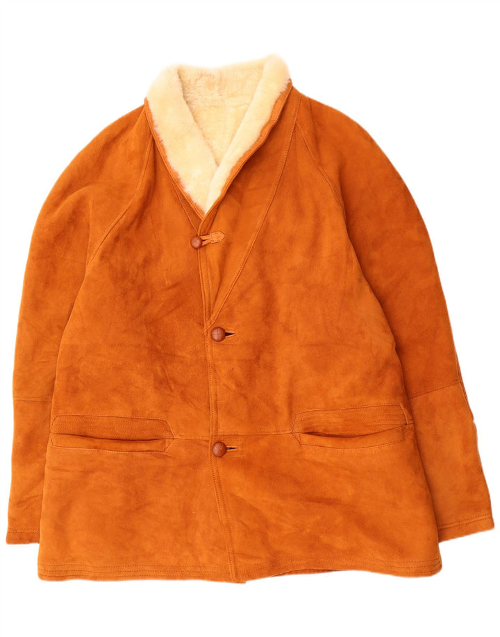Jachetă din shearling pentru bărbați Dibi IT 56 3XL maro din shearling