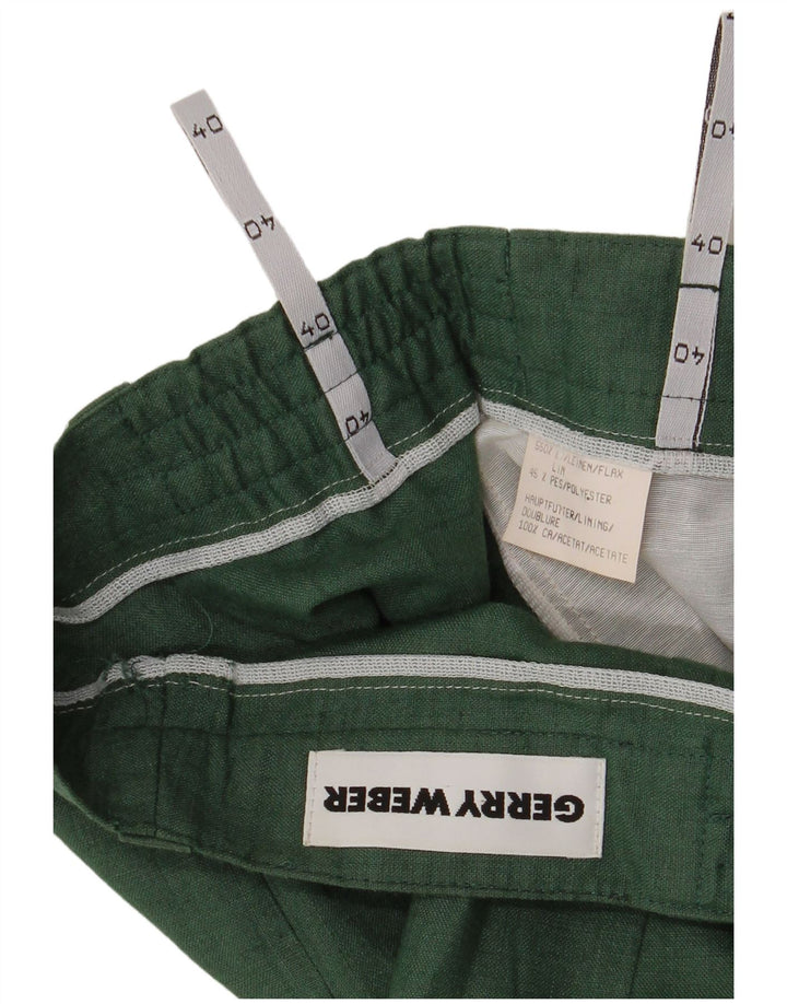 Gerry Weber Pantaloni de costum pentru femei cu talie înaltă EU 40 Medium W30 L28 Verde
