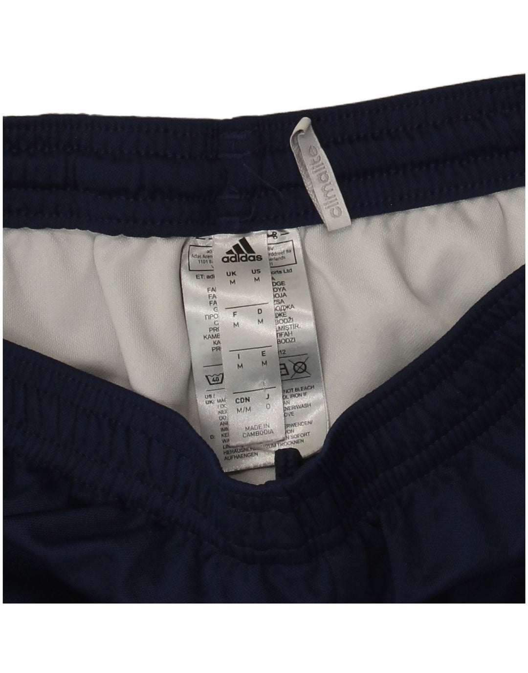 Pantaloni scurți sport adidas Climalite pentru bărbați, poliester mediu albastru