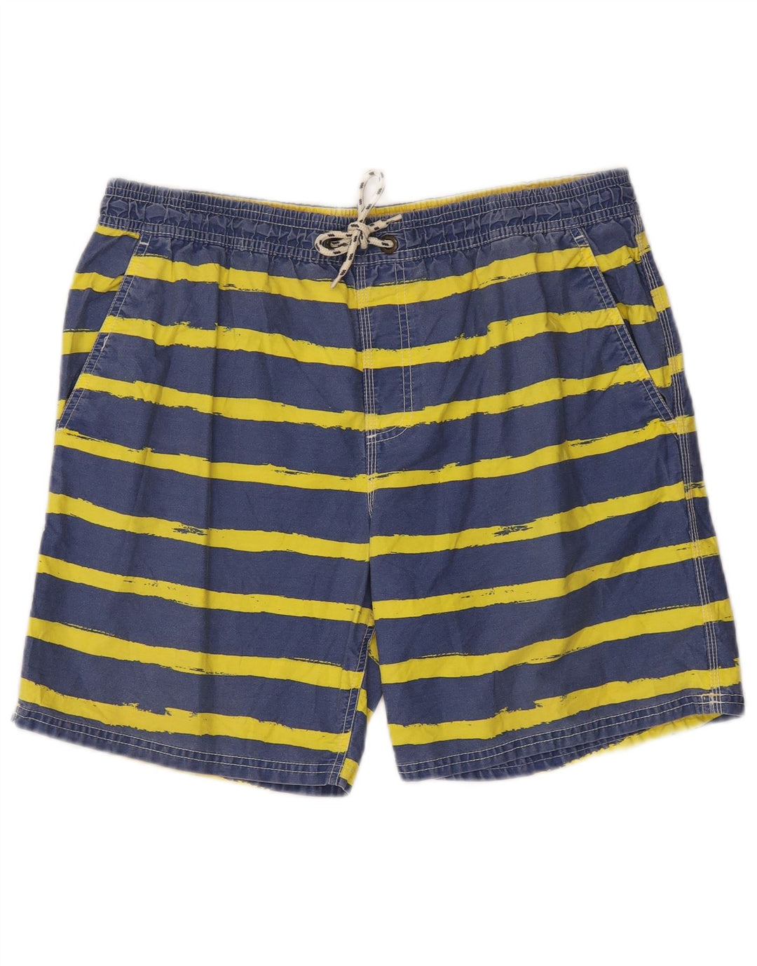 Pantaloni scurți de înot BODEN pentru bărbați, mari, cu dungi albastre
