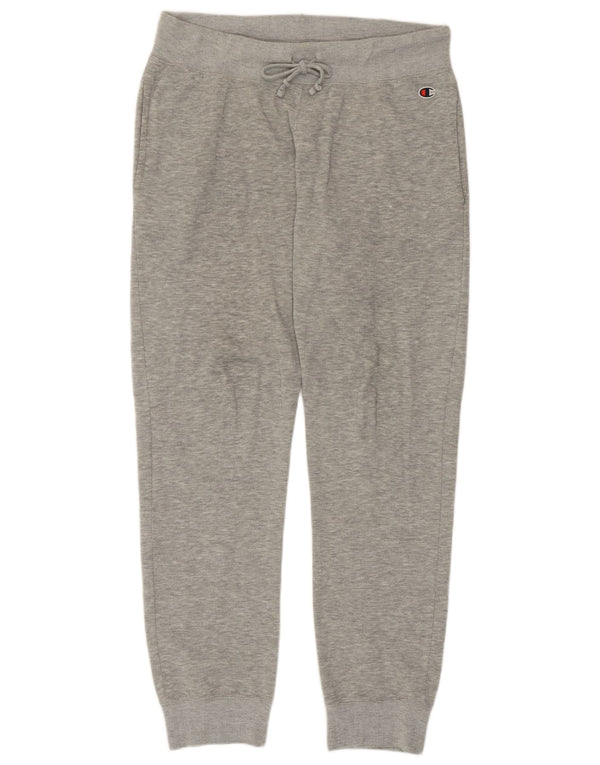 Champion Womens Tracksuit Trousers Joggers UK 14 Medium Grey Cotton