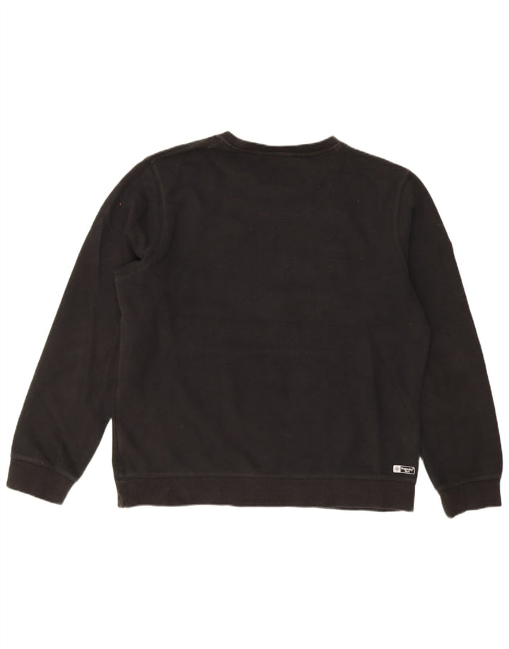 Pulover grafic Superdry pentru bărbați, bumbac negru 3XL