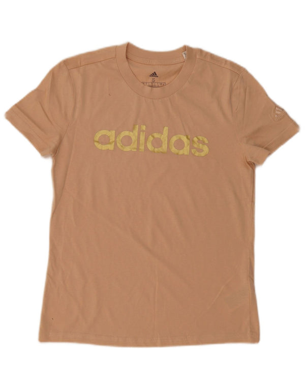 Tricou grafic Adidas pentru femei Top UK 8/10 Small Beige