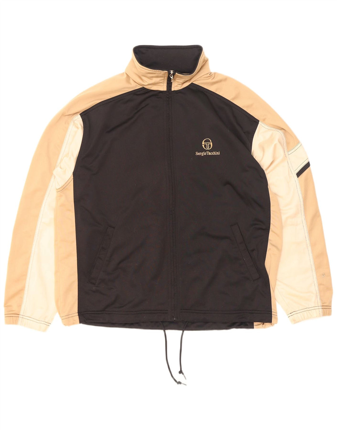 Jachetă de trening pentru bărbați Sergio Tacchini, XL, negru, bloc de culoare