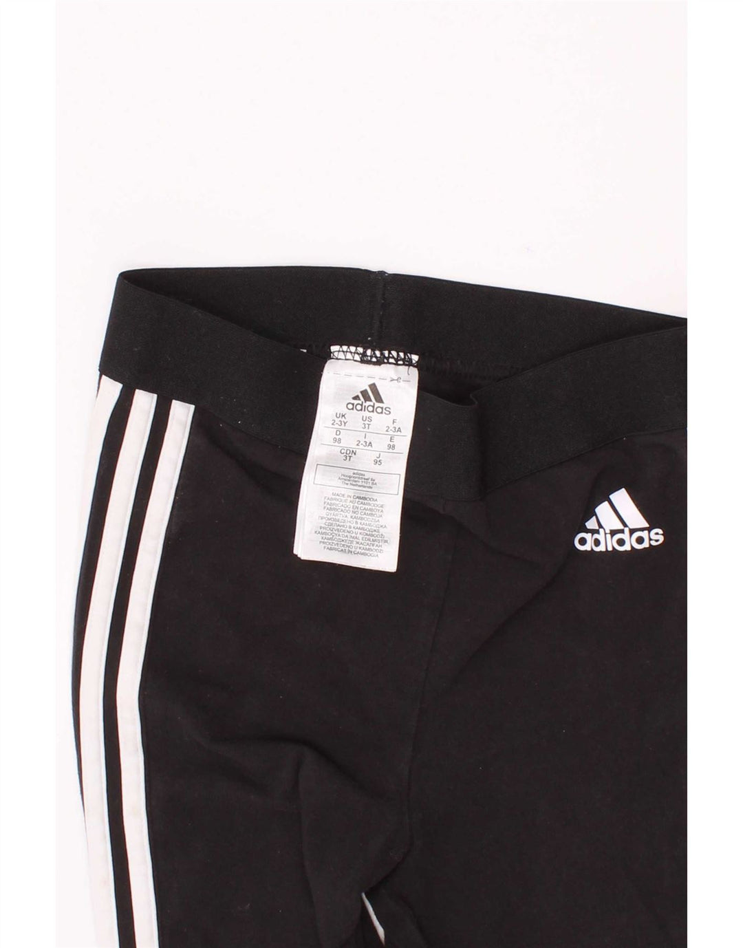 Adidas Fete Leggings 2-3 Ani Negru Bumbac