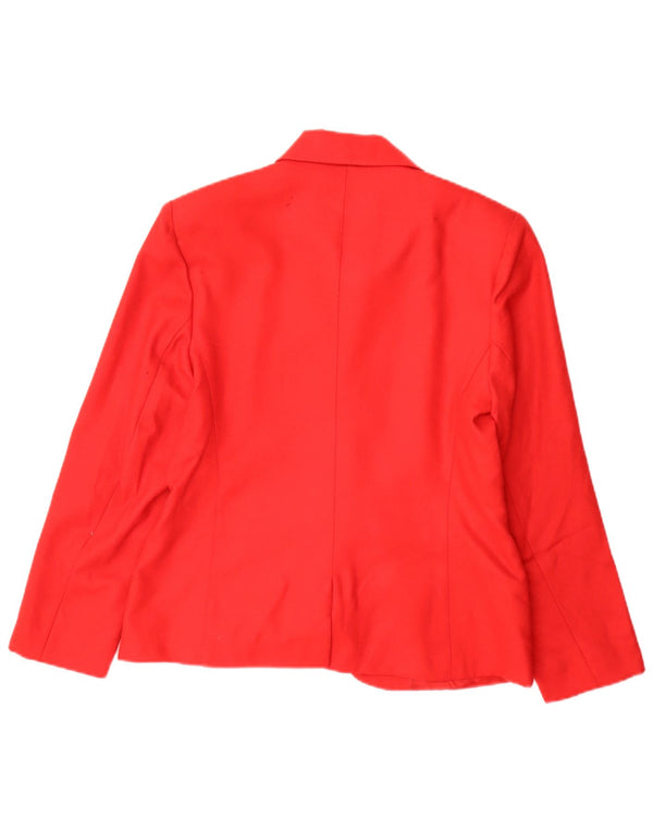 Jachetă vintage pentru femei cu 5 nasturi IT 44 Medium Red Wool Classic