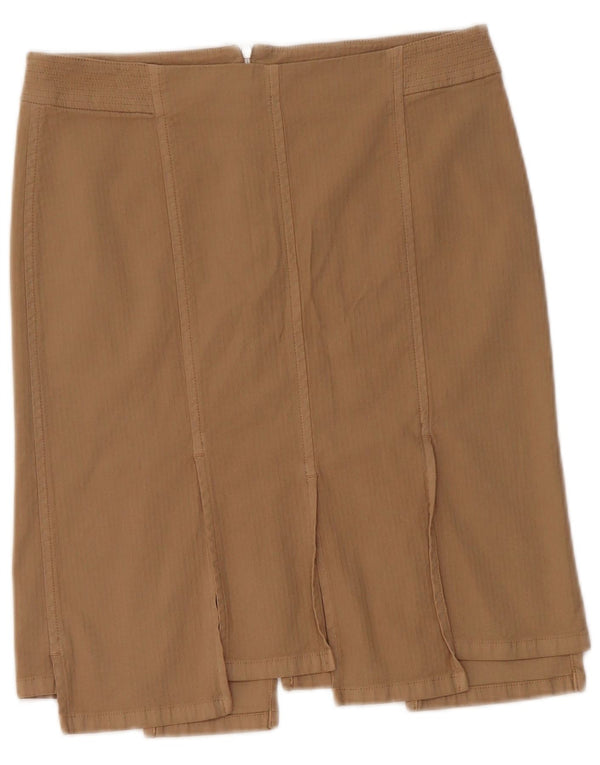 TRUSSARDI Fusta Dreaptă Femei IT 42 Medium W28 Bej Bumbac