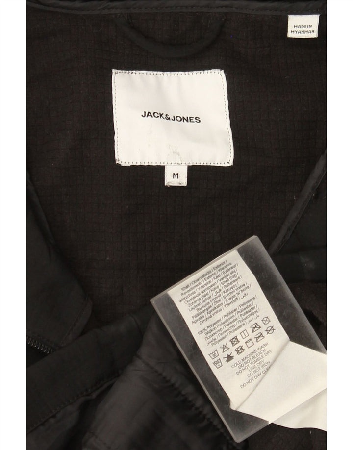 Jack & Jones jachetă de vânt cu glugă pentru bărbați UK 38 Poliester mediu negru