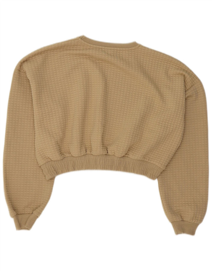 Pulover Topshop pentru femei Crop Pulover UK 14 Mare Bej Poliester
