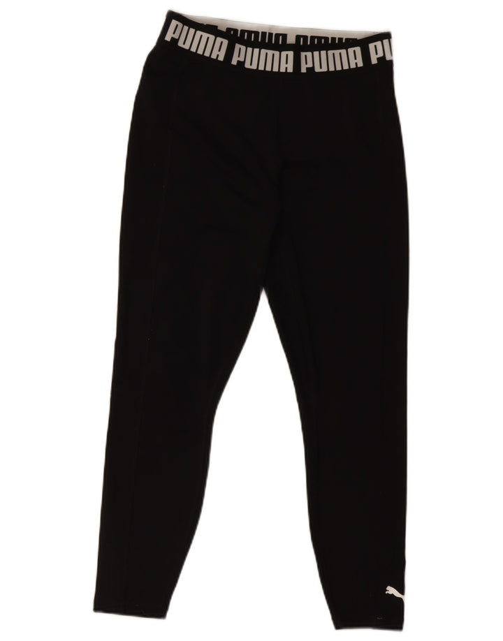 Leggings grafic Puma Fete 11-12 Ani Mediu Negru