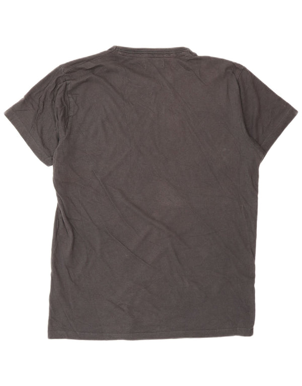 Tricou grafic Jack & Jones pentru bărbați Top din bumbac gri mediu