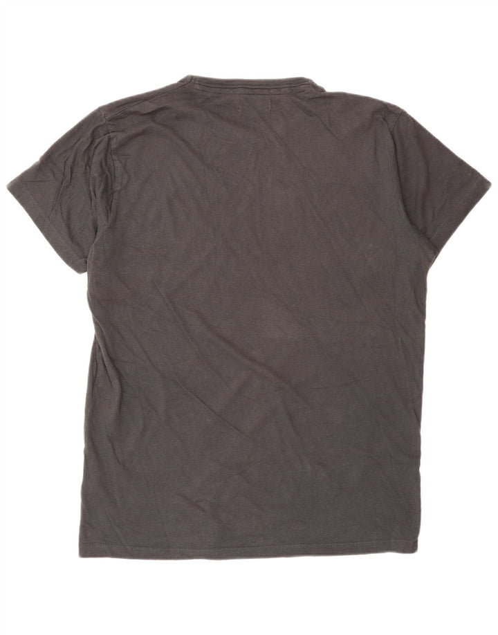 Tricou grafic Jack & Jones pentru bărbați Top din bumbac gri mediu