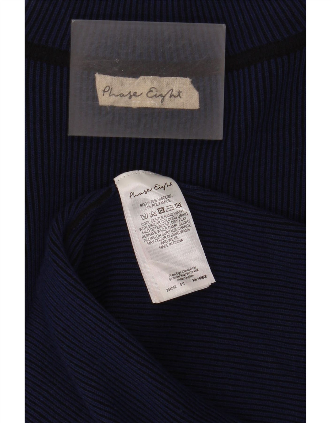 Rochie schimbătoare cu mânecă lungă pentru femei Phase Eight UK 12 Medium Bleumarin Viscoză