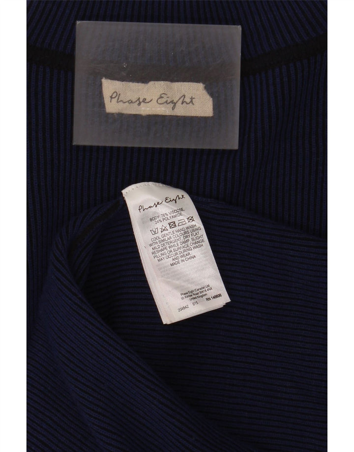 Rochie schimbătoare cu mânecă lungă pentru femei Phase Eight UK 12 Medium Bleumarin Viscoză