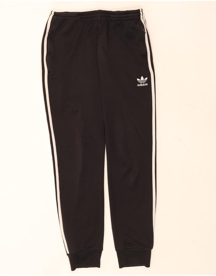Pantaloni de trening Adidas pentru bărbați Joggeri poliester mediu negru