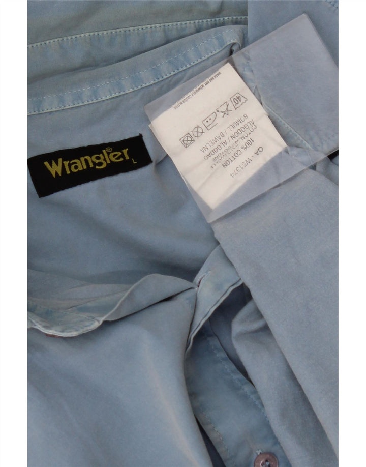 Cămașă pentru bărbați WRANGLER, mare, albastru, bumbac