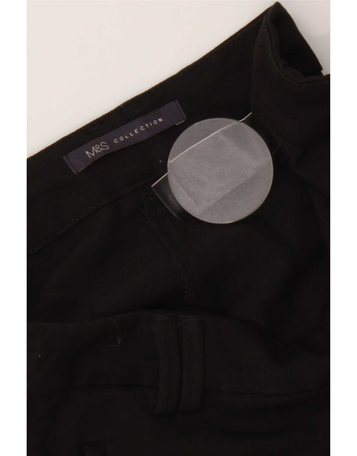 Pantaloni casual subțiri pentru femei Marks & Spencer L34 L31 Poliester negru