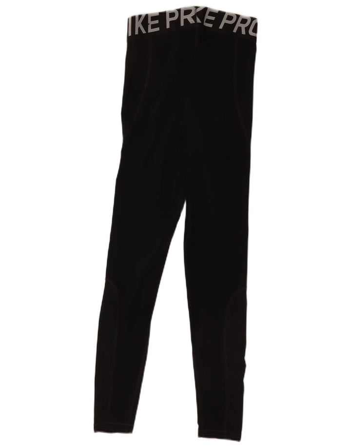 Leggings pentru femei Nike mici, negru, poliester