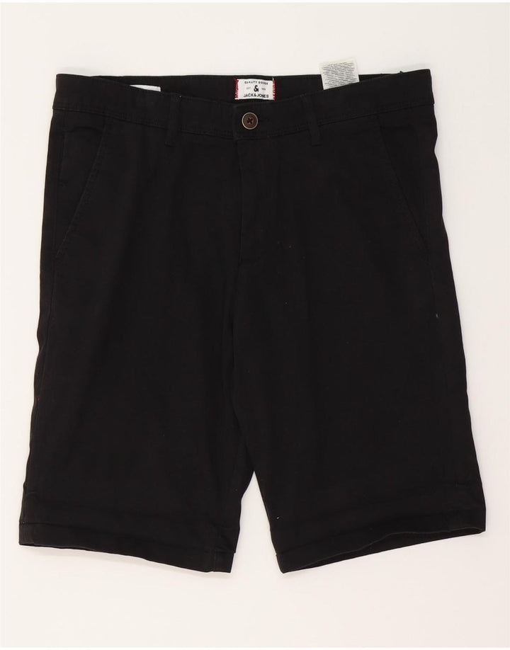 Pantaloni scurti chino Jack & Jones pentru bărbați, mici W29, bumbac negru