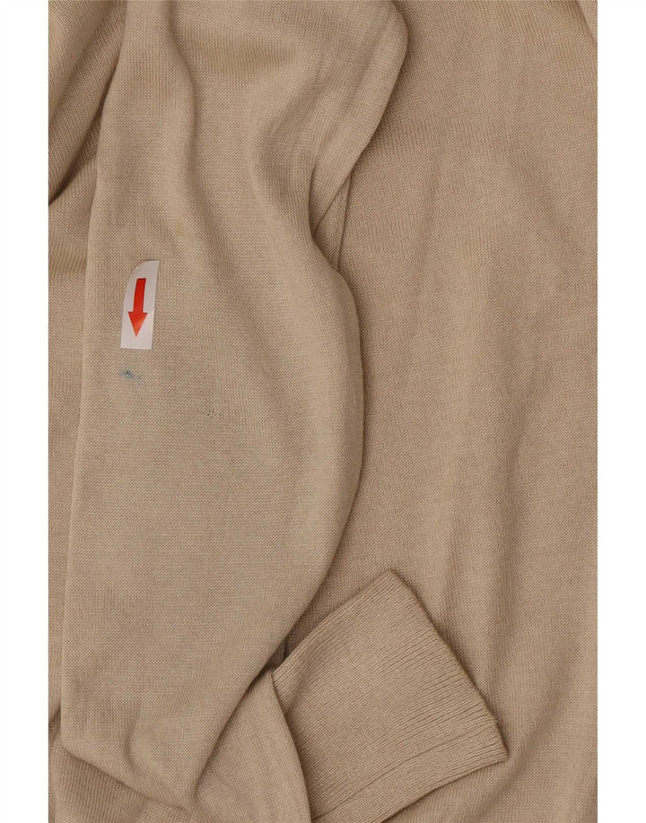 Pulover pentru femei Massimo Dutti cu gât rulat din mătase UK 10 mic, bej