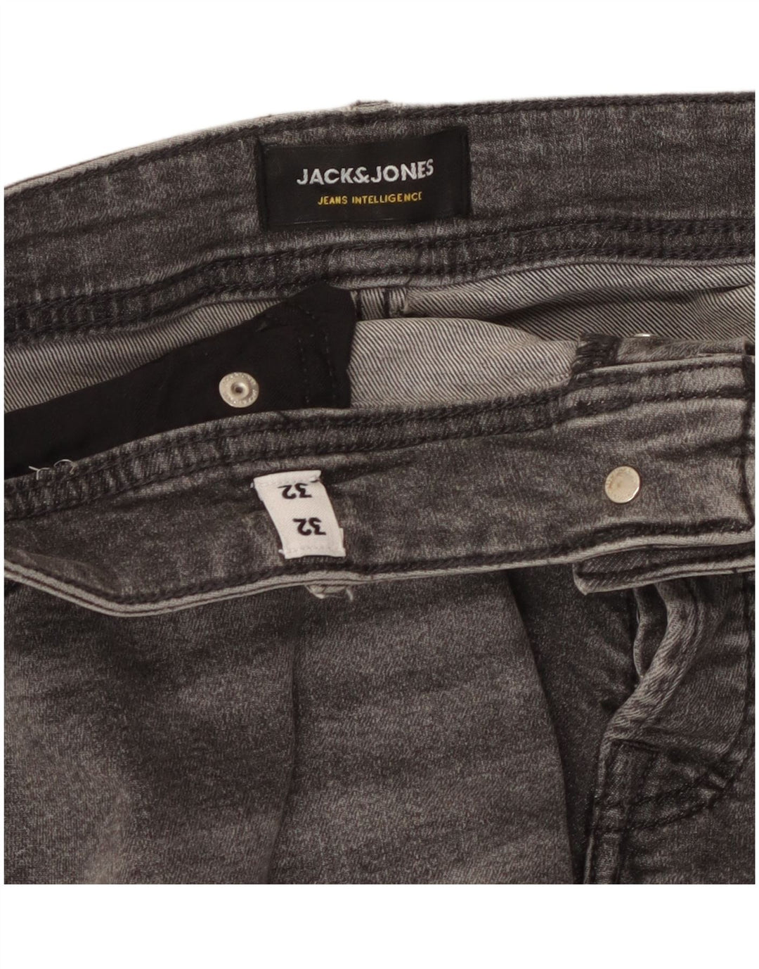 Blugi slim pentru bărbați Jack & Jones W32 L32 gri