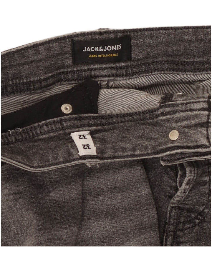 Blugi slim pentru bărbați Jack & Jones W32 L32 gri