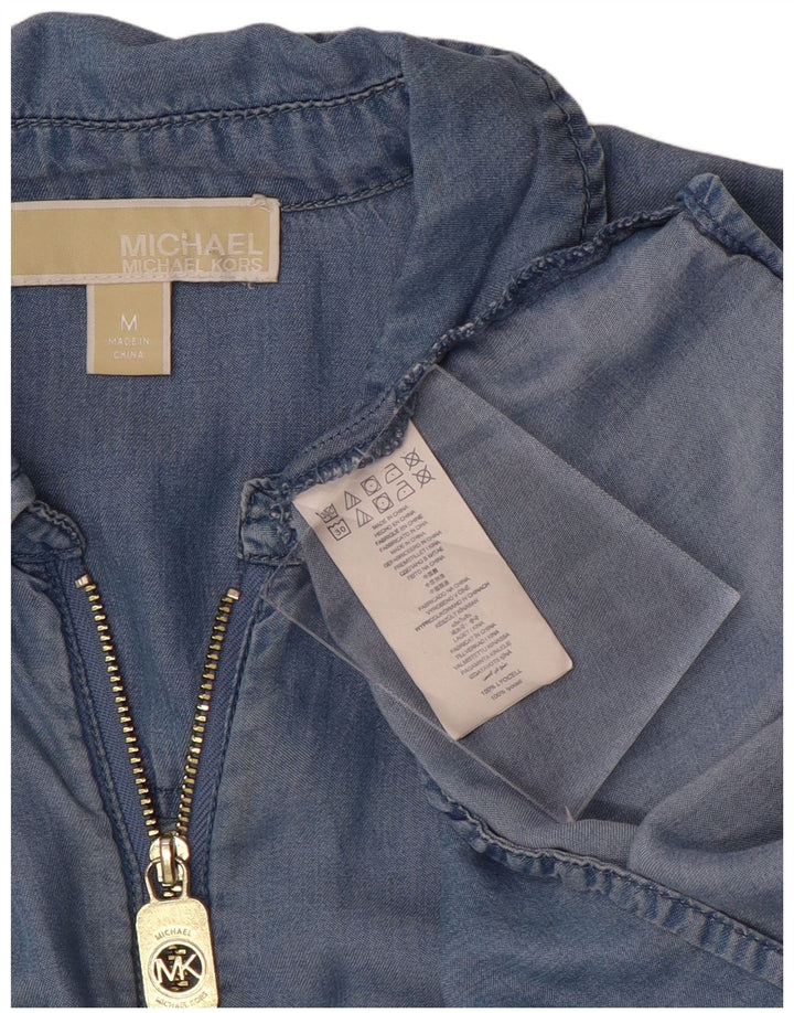 Cămașă de denim pentru femei Michael Kors UK 14 Medium Blue Lyocell