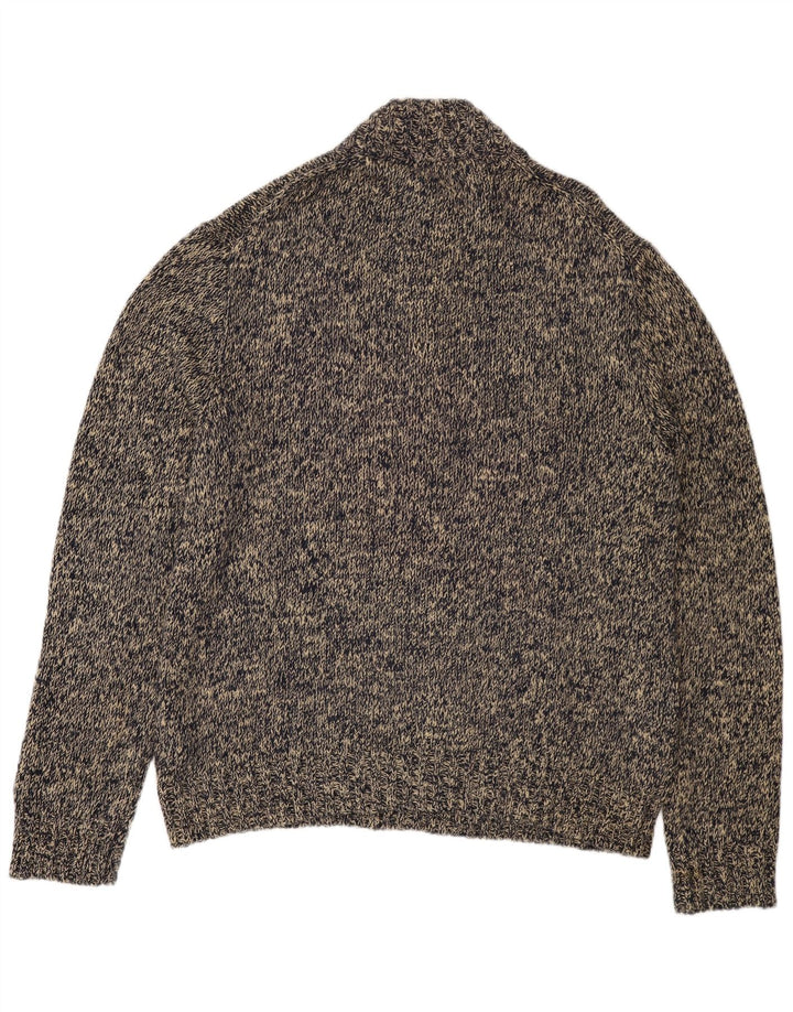 POLO RALPH LAUREN Pulover pentru bărbați cu gât cu nasturi 2XL, bumbac cu pete gri