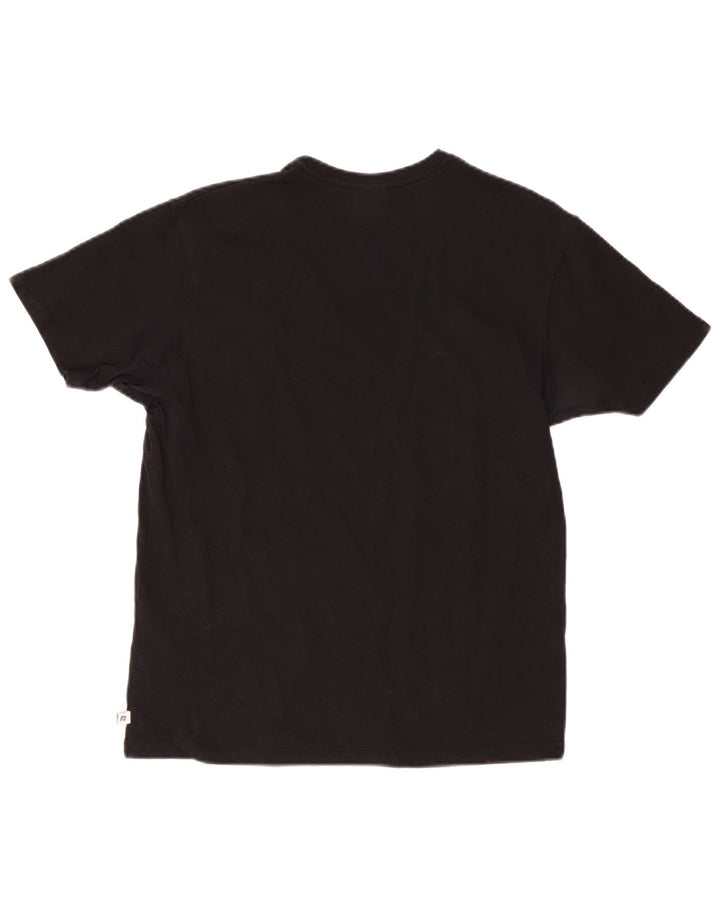 Tricou Russell Athletic pentru bărbați, bumbac mediu negru