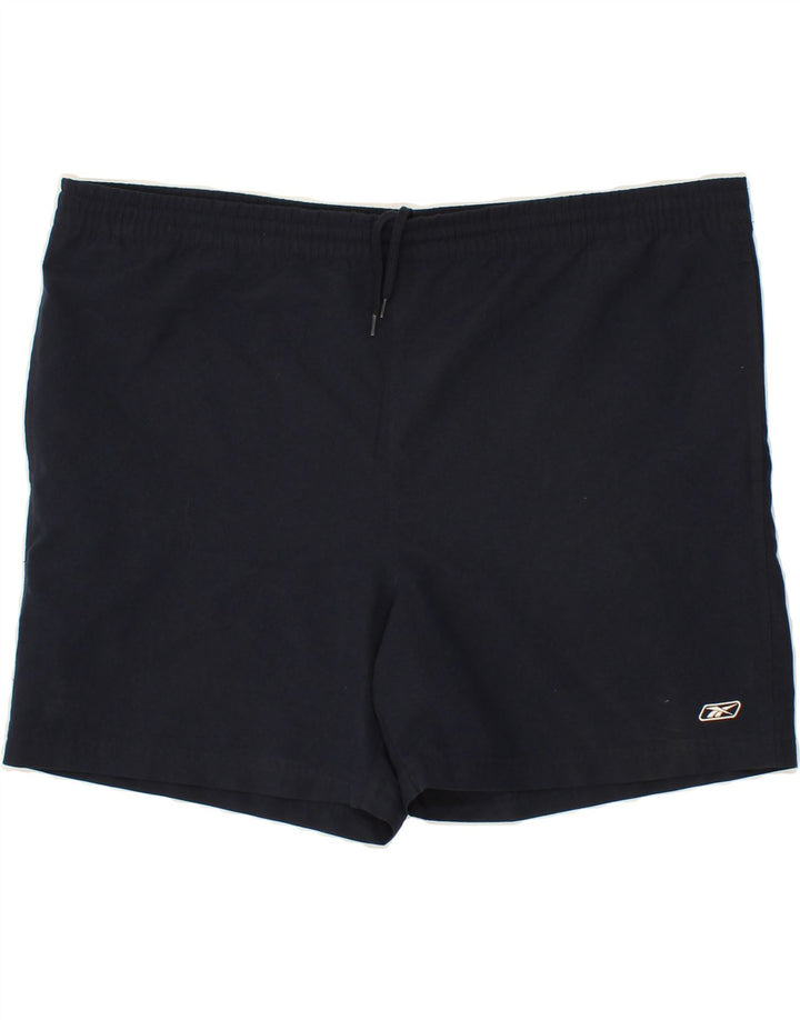 REEBOK Mens Sport Shorts XL  Navy Blue Polyester Vintage Reebok and Second-Hand Reebok from Messina Hembry 