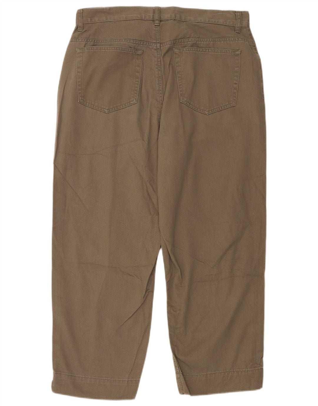 EDDIE BAUER Pantaloni tăiați cu talie înaltă pentru femei US 12 Large W32 L24 Green