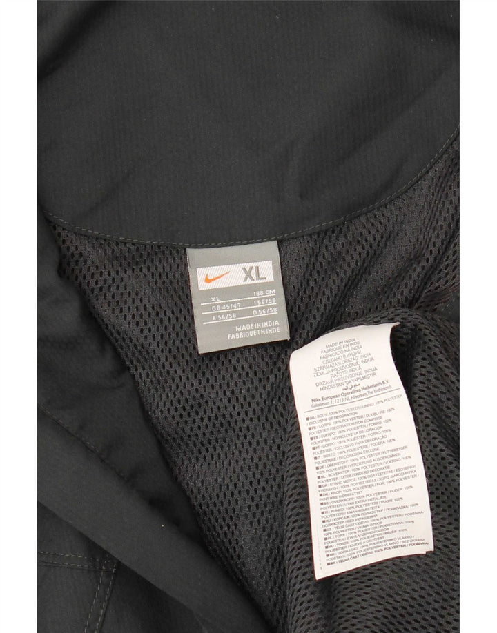 Jachetă de trening pentru bărbați Nike Marea Britanie 45/47 XL, poliester color bloc negru
