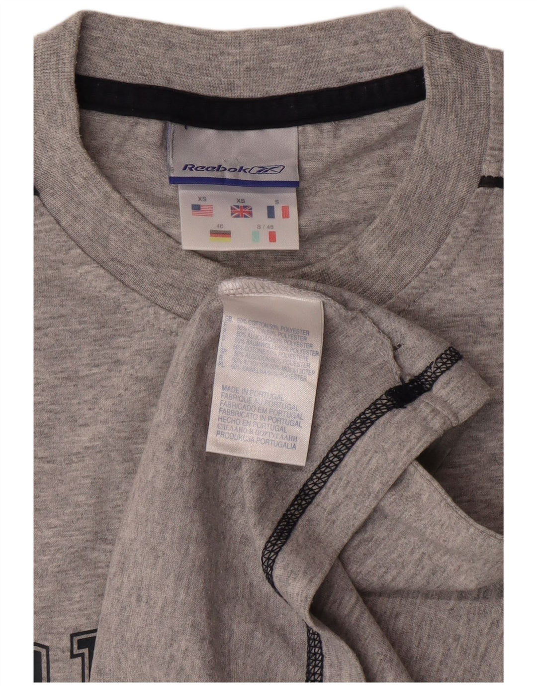 Vestă grafică pentru bărbați Reebok XS bumbac gri