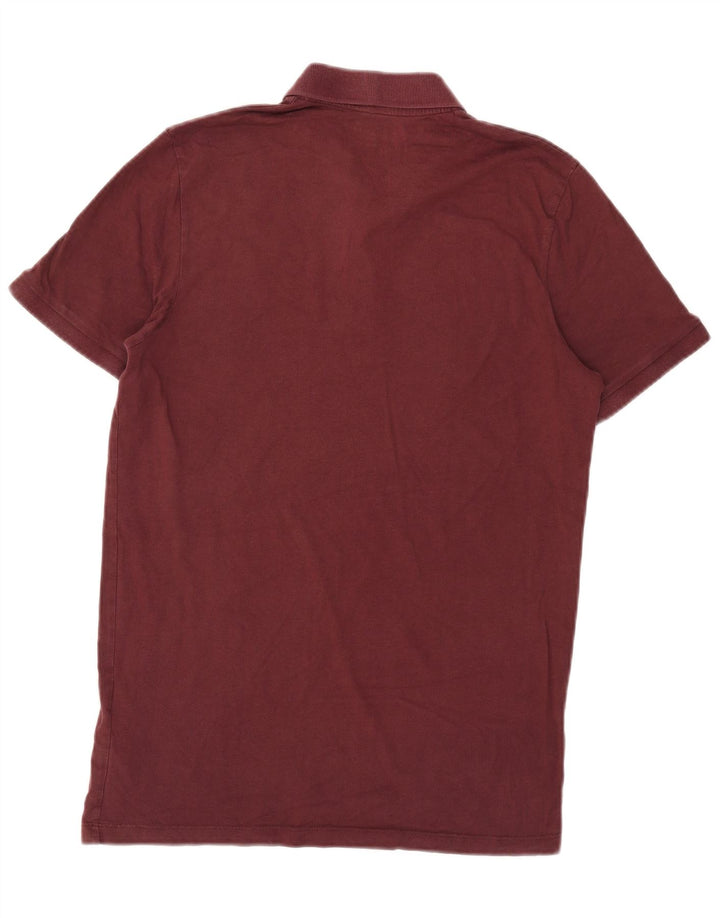 Tricou polo cu grafică Jack & Jones pentru bărbați, bumbac burgundy mediu