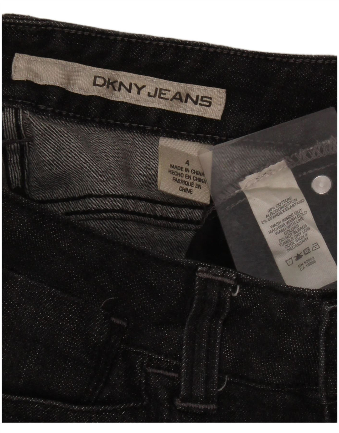 Dkny Jeans Bootcut pentru femei US 4 Small W28 L30 Bumbac gri