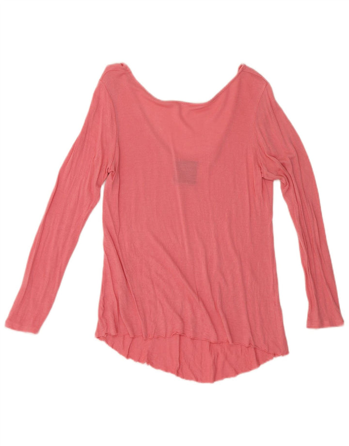 Crop Top pentru femei Zara cu mânecă lungă UK 10 mic roz