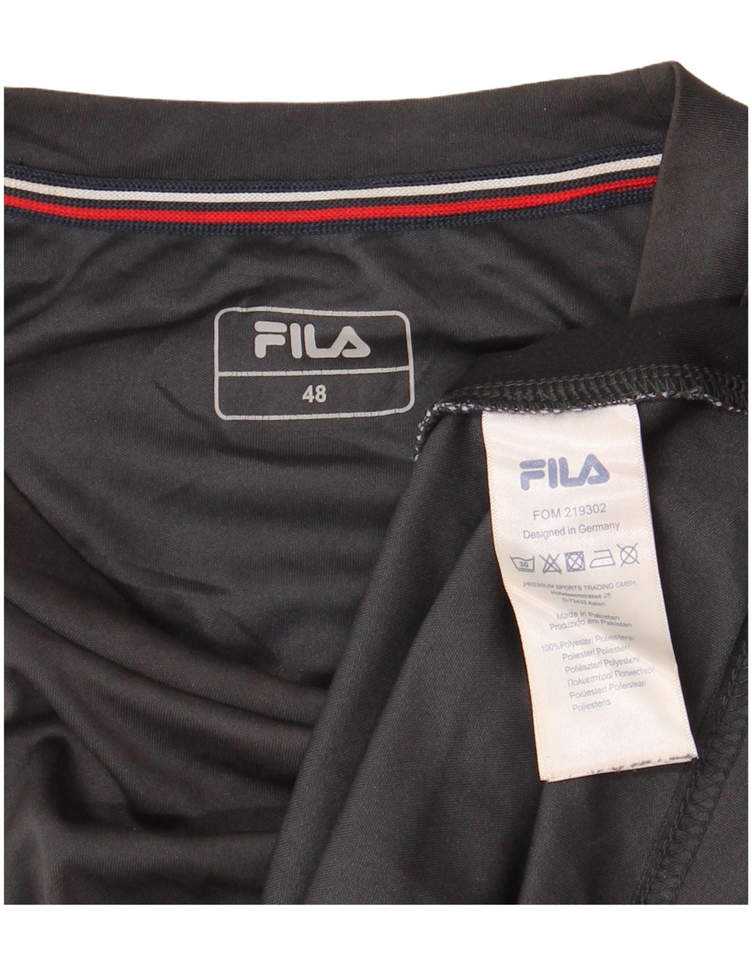 Tricou Bărbați FILA Top IT 48 Medium Gri Poliester Colorblock