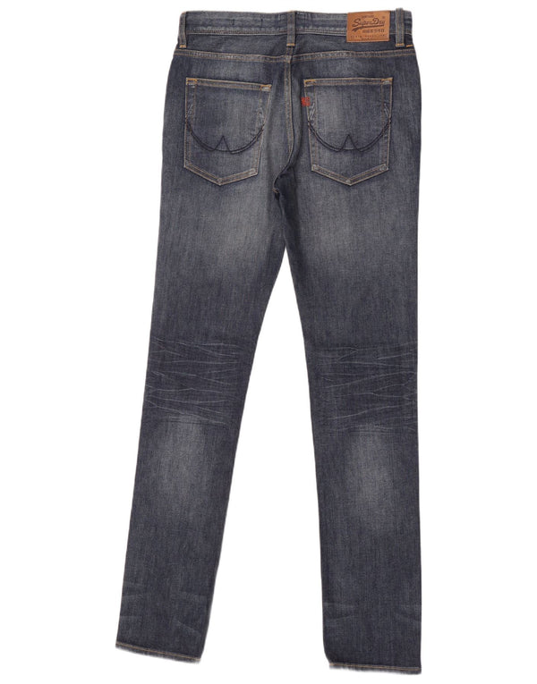 Blugi skinny pentru femei Superdry W30 L32 bumbac albastru