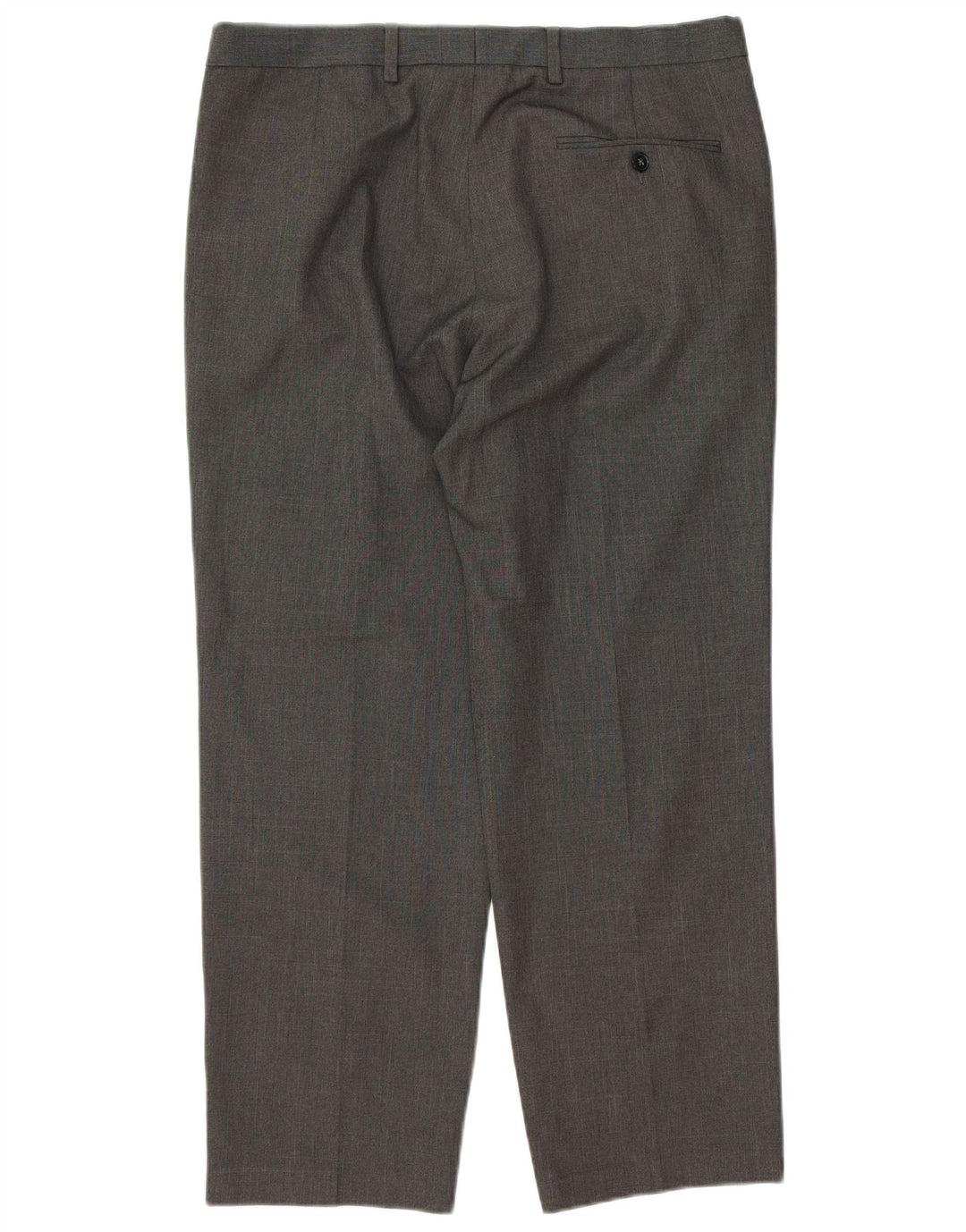 Pantaloni de costum pentru bărbați Marks & Spencer, cu ajustare normală, L34 L29, poliester gri
