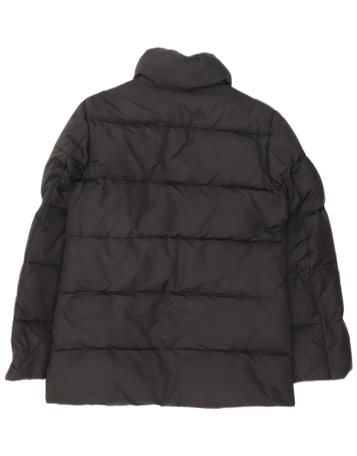 Jachetă căptușită pentru femei Zara UK 14 Medium Black Poliamidă
