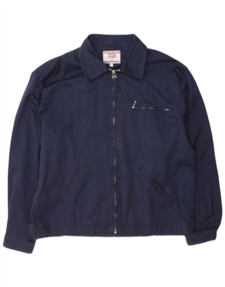 Rifle Bomber Jacket pentru bărbați UK 42 2XL Bumbac bleumarin